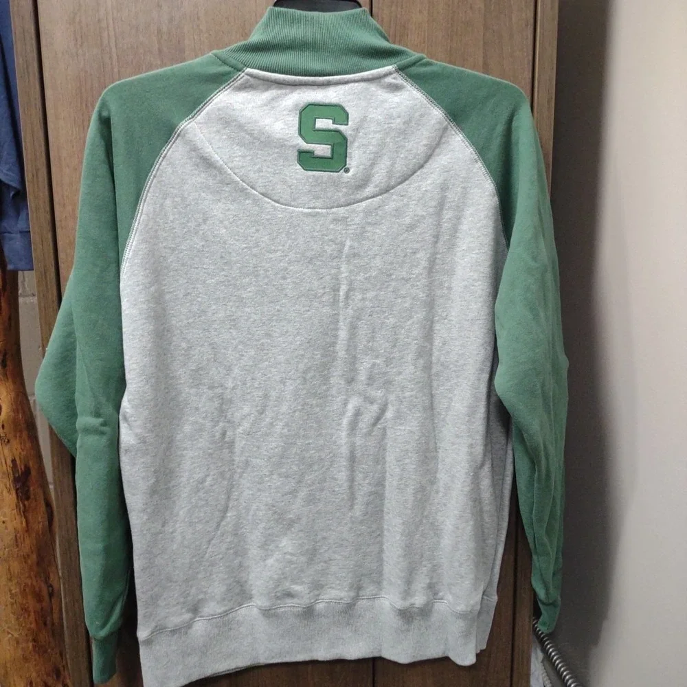 Colosseum Campus Heritage Full Zip MSU Spartans Sweatshirt Size‎ Men's Medium